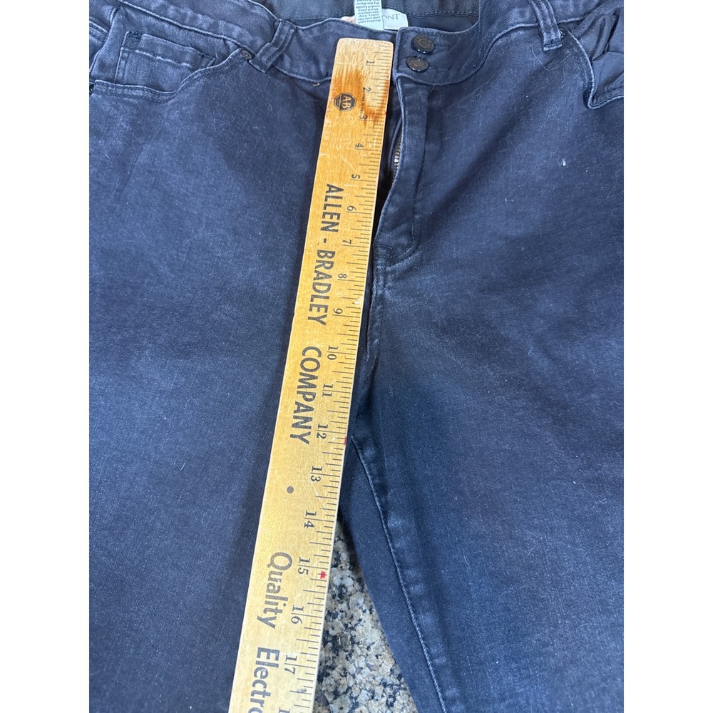Lane Bryant Black Straight Leg Stretch Jeans Size 22R - Picture 4 of 7